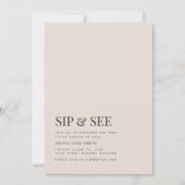 Zwart-wit schip en zie feest nodigen regenbogen ui kaart (Voorkant)