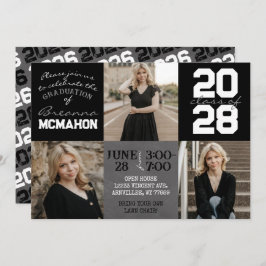 Zwart & Wit Schoolbord 3 Foto Afstuderen Kaart