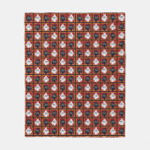 Zwart-wit Schotse Terrier plaid deken (Voorkant)