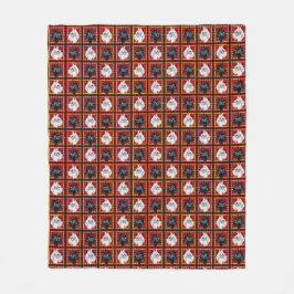 Zwart-wit Schotse Terrier plaid deken