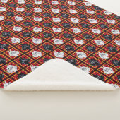 Zwart-wit Schotse Terrier plaid deken (3/4)