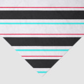 Zwart-wit schuine Regimental Stripe Lines Tissuepapier (Detail)