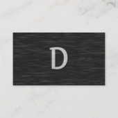 Zwart-wit schuine Visitekaartje "D" (Achterkant)