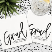 Zwart Wit Script Afstuderen Servet