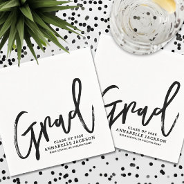 Zwart Wit Script Afstuderen Servet