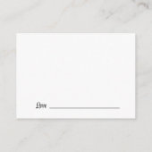 Zwart wit script Afstuderen woorden van wijsheid a Informatiekaartje (Achterkant)