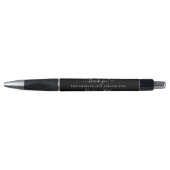 Zwart wit script bruiloft dank u pen (Voorkant)