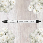 Zwart-wit script Wedding Favoriet Pen