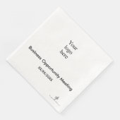Zwart-wit seminair Logo dingene Servet (Hoek)