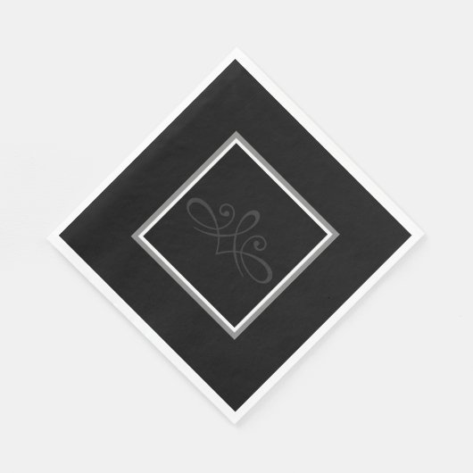 Zwart-wit Servet (Hoek)