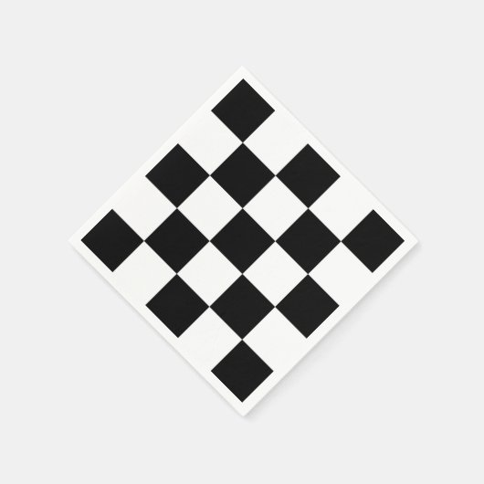 Zwart-wit Servet (Hoek)