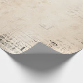 Zwart-Wit Shabby Chic Cadeaupapier (Hoek)