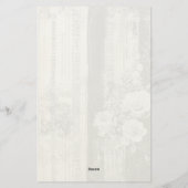 Zwart & Wit Shabby Chic Design Briefpapier (Achterkant)