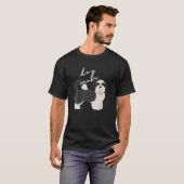 Zwart Wit Shih Tzu Dog Moeder Vrouw T Shirt (Voorkant volledig)