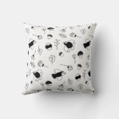 zwart-wit Sierkussen (Achterkant)