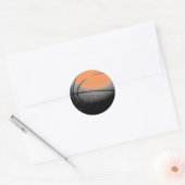 Zwart Wit Sinaasappel Basketbal Pop Art Sticker (Envelop)