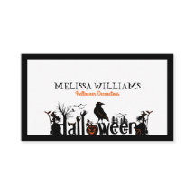 Zwart Wit & Sinaasappel Halloween Typografie