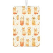 Zwart Wit Sinaasappel Katten Luchtverfrisser (Achterkant)