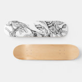zwart-wit skateboard (Horizontaal)