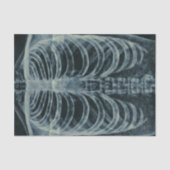 zwart-wit skelet-beeldscherm tissuepapier (Voorkant)