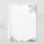 Zwart & Wit Skelet Halloween Feestuitnodiging Kaart (Achterkant)