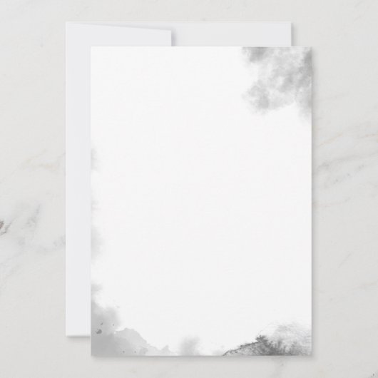 Zwart & Wit Skelet Halloween Feestuitnodiging Kaart (Achterkant)