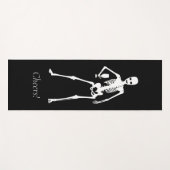 Zwart-wit Skelet Wijn Gotische Bachelorette Yogamat (Voorkant (horizontaal))
