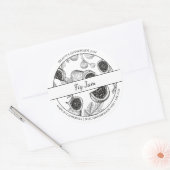 Zwart & Wit Sketch Fig Jam label (Envelop)