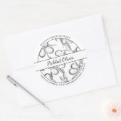 Zwart & Wit Sketch Ingepekeld Olive label (Envelop)