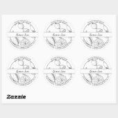 Zwart & Wit Sketch Lemon Jam label (Vel)