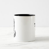 Zwart-wit Skull Coffee Mok (Center)