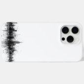 Zwart-wit skyline Case-Mate iPhone case (Achterkant (horizontaal))