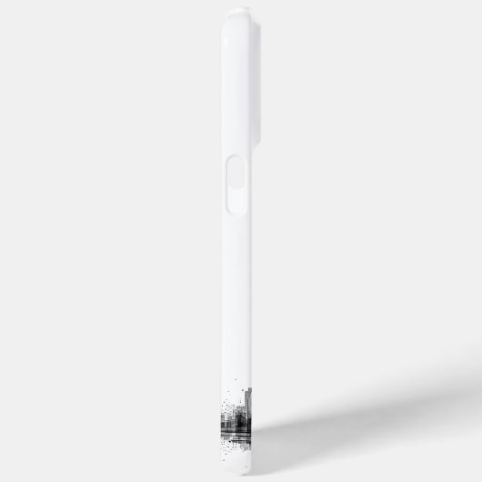 Zwart-wit skyline Case-Mate iPhone case (Achterkant / Rechts)