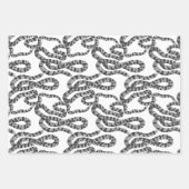 Zwart-wit  Slangenpatroon Inpakpapier Vel (Voorkant)