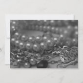 zwart-wit slot en belangrijk elegant huwelijk kaart (Achterkant)