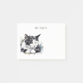 zwart-wit smoking cat post het merkt op post-it® notes