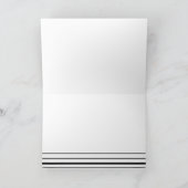 Zwart-wit smoking dank je wel bedankkaart (Binnen)