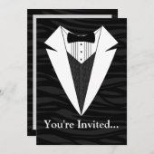 Zwart/wit smoking kaart (Voorkant / Achterkant)