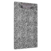 Zwart-wit sneeuwluipaardprint klembord (Rechts)