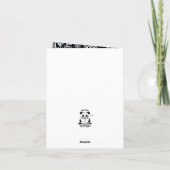 Zwart & Wit Sneeuwvlok Elegantie Foto Kerstmis Bedankkaart (Achterkant)