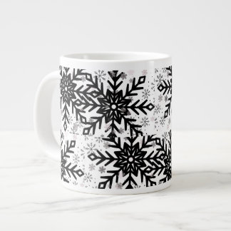 zwart-wit sneeuwvlok mok