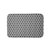 Zwart-wit snijpatroon badmat (Voorkant)