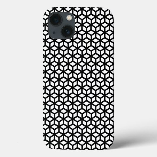 Zwart-wit snijpatroon Case-Mate iPhone case (Achterkant)