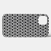 Zwart-wit snijpatroon Case-Mate iPhone case (Achterkant (horizontaal))
