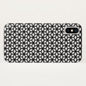 Zwart-wit snijpatroon Case-Mate iPhone case (Achterkant (horizontaal))