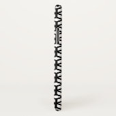 Zwart-wit snijpatroon Case-Mate iPhone case (Achterkant / rechts)