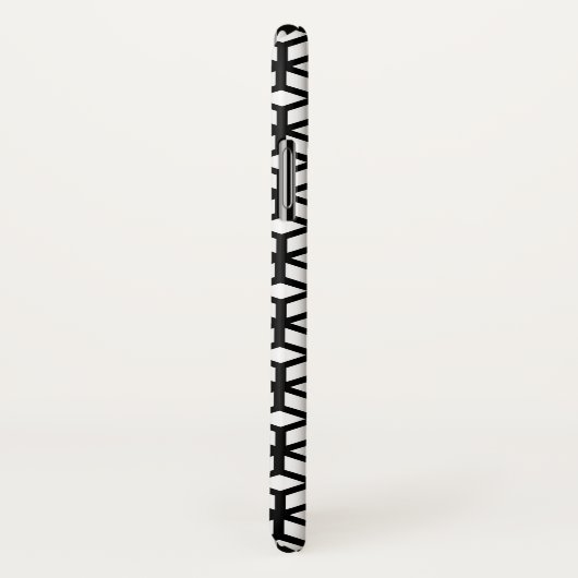 Zwart-wit snijpatroon Case-Mate iPhone case (Achterkant / rechts)