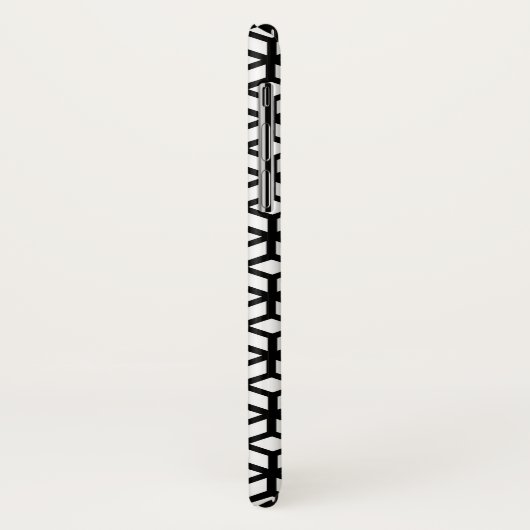 Zwart-wit snijpatroon Case-Mate iPhone case (Achterkant/links)