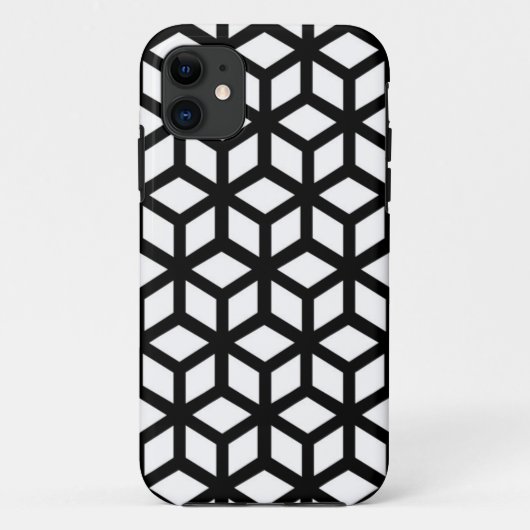 Zwart-wit snijpatroon Case-Mate iPhone case (Achterkant)