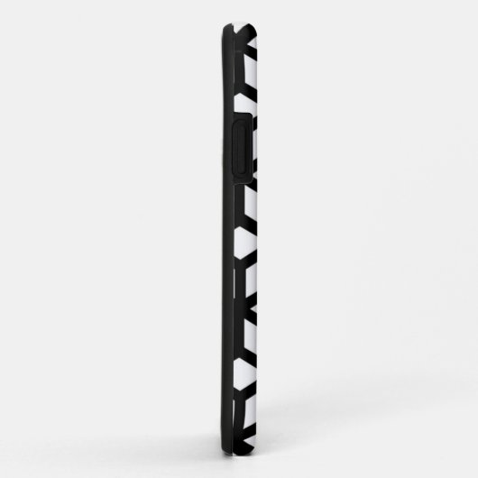 Zwart-wit snijpatroon Case-Mate iPhone case (Achterkant/rechts)